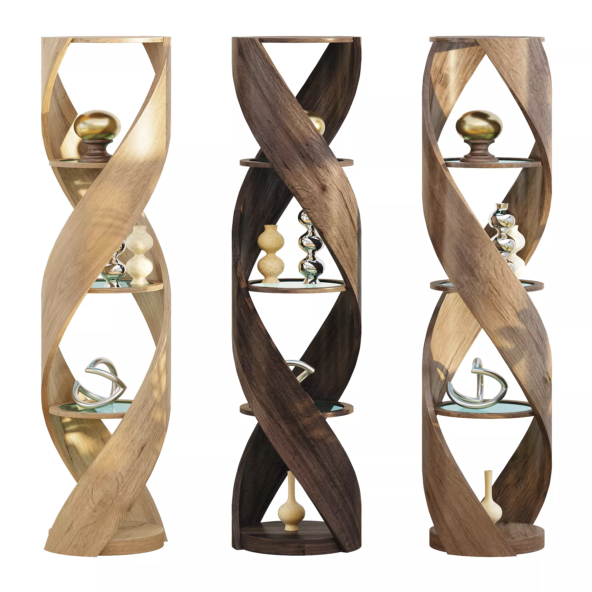 DNA Whole Twist Low-poly 3D model_6