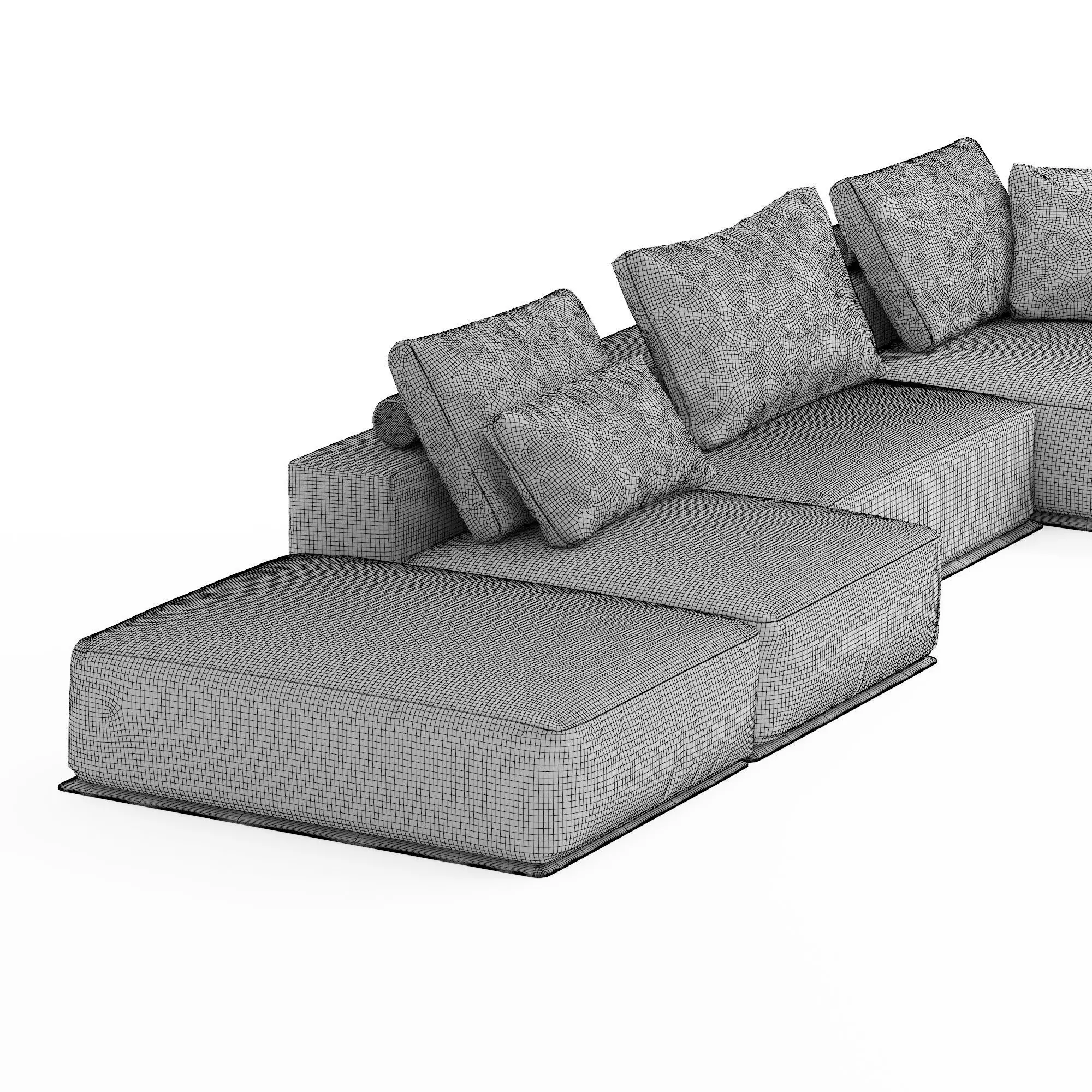 Westside sofa V2 3D model_7