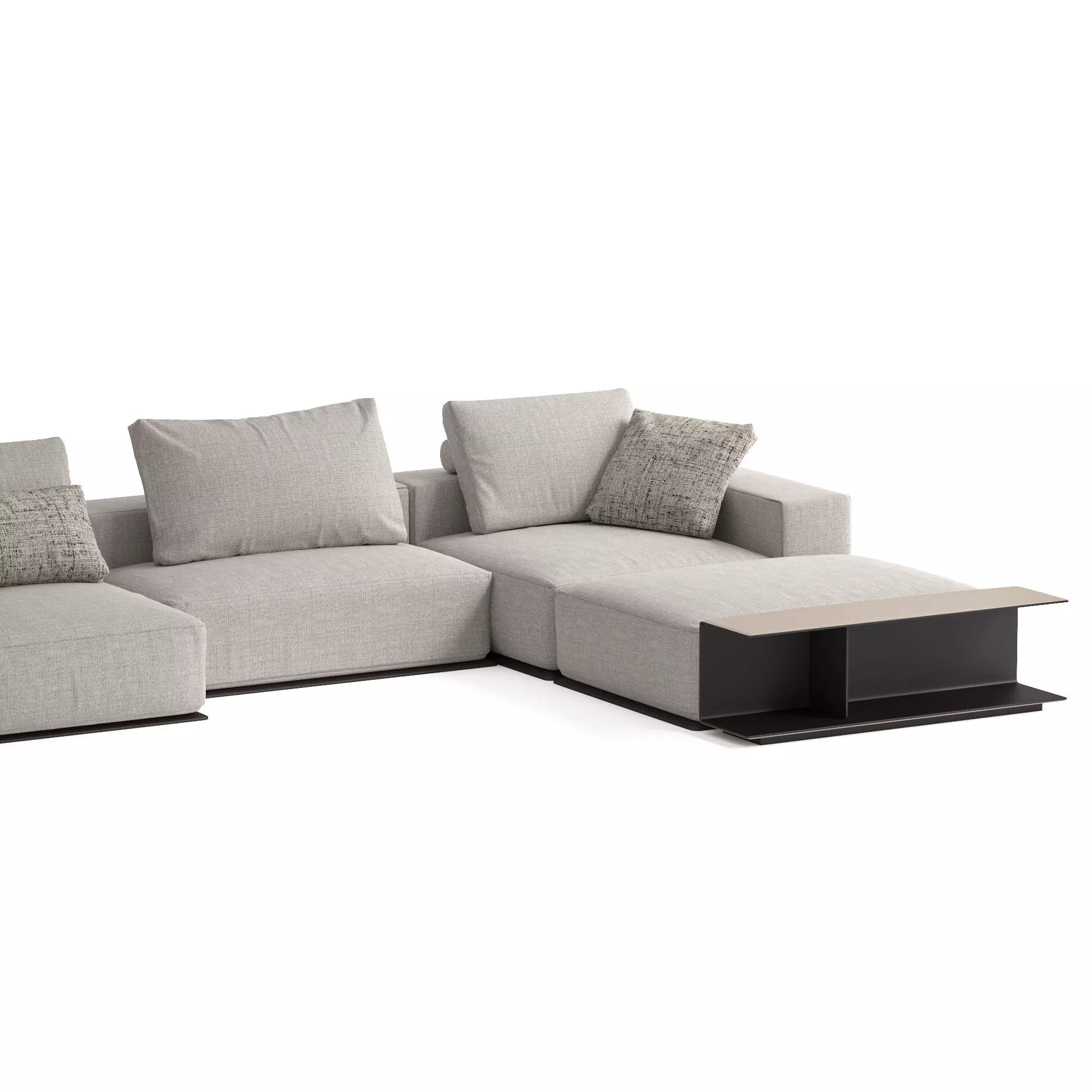 Westside sofa V2 3D model_2