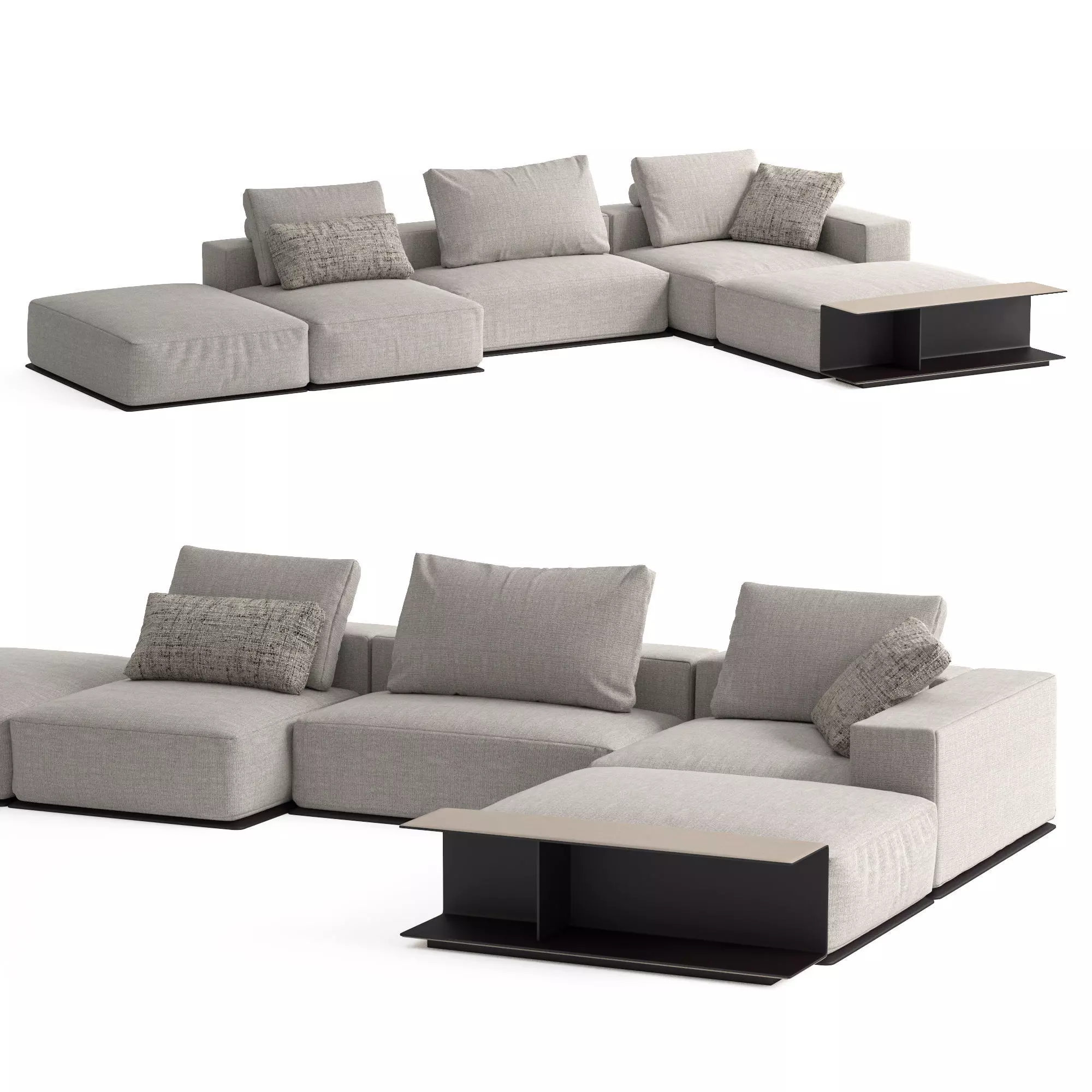 Westside sofa V2 3D model_0