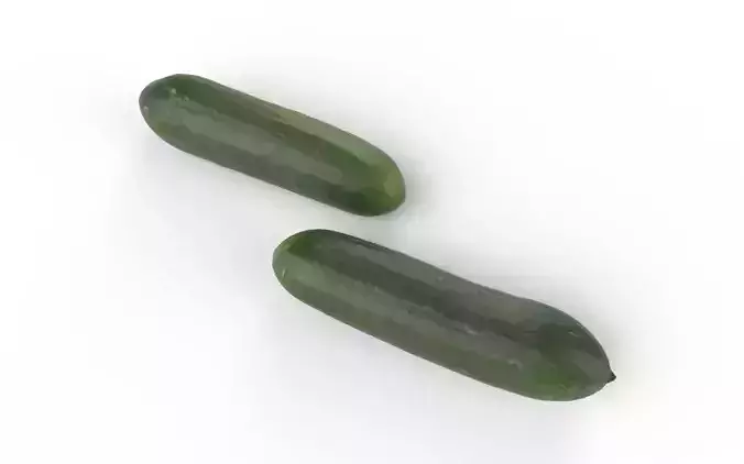 Cucumber M04 Low-poly 3D model 4