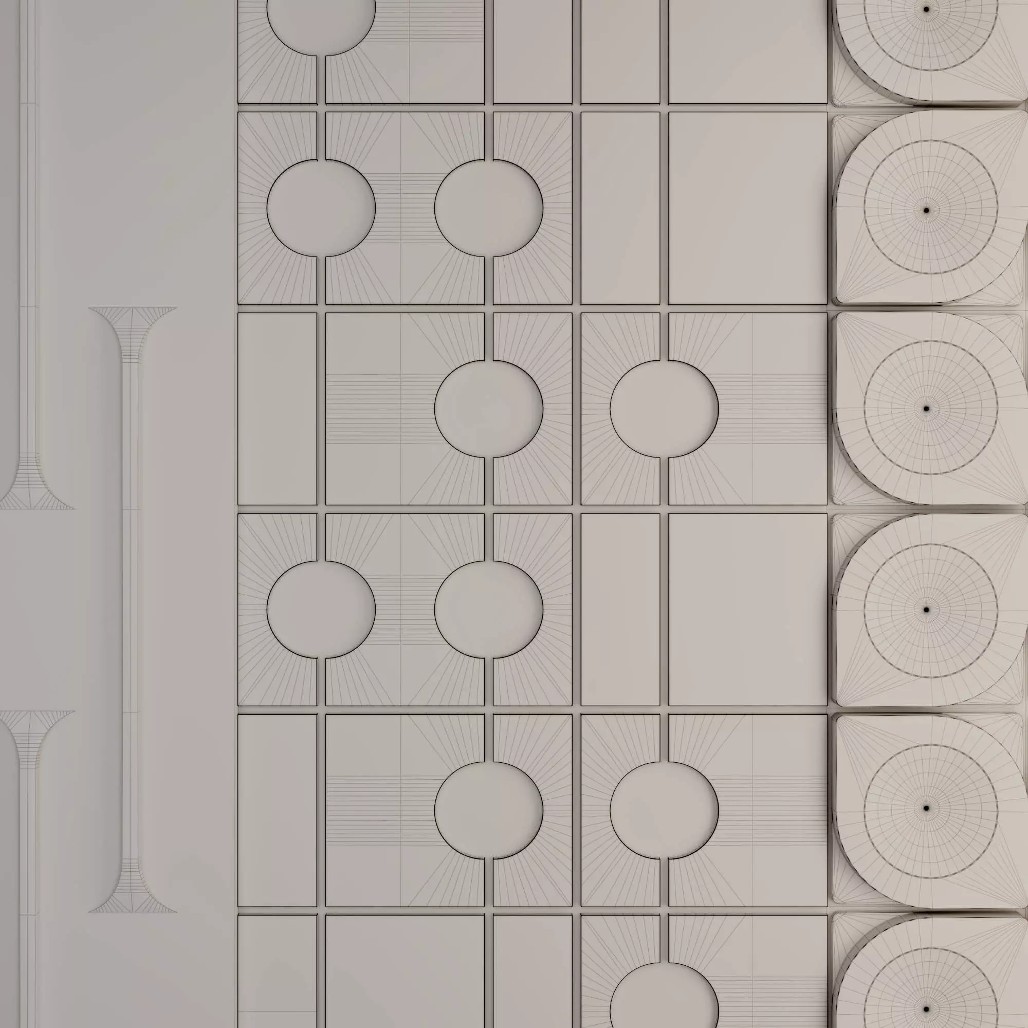 Decorative Wall 3d Panel 03 3D model_5