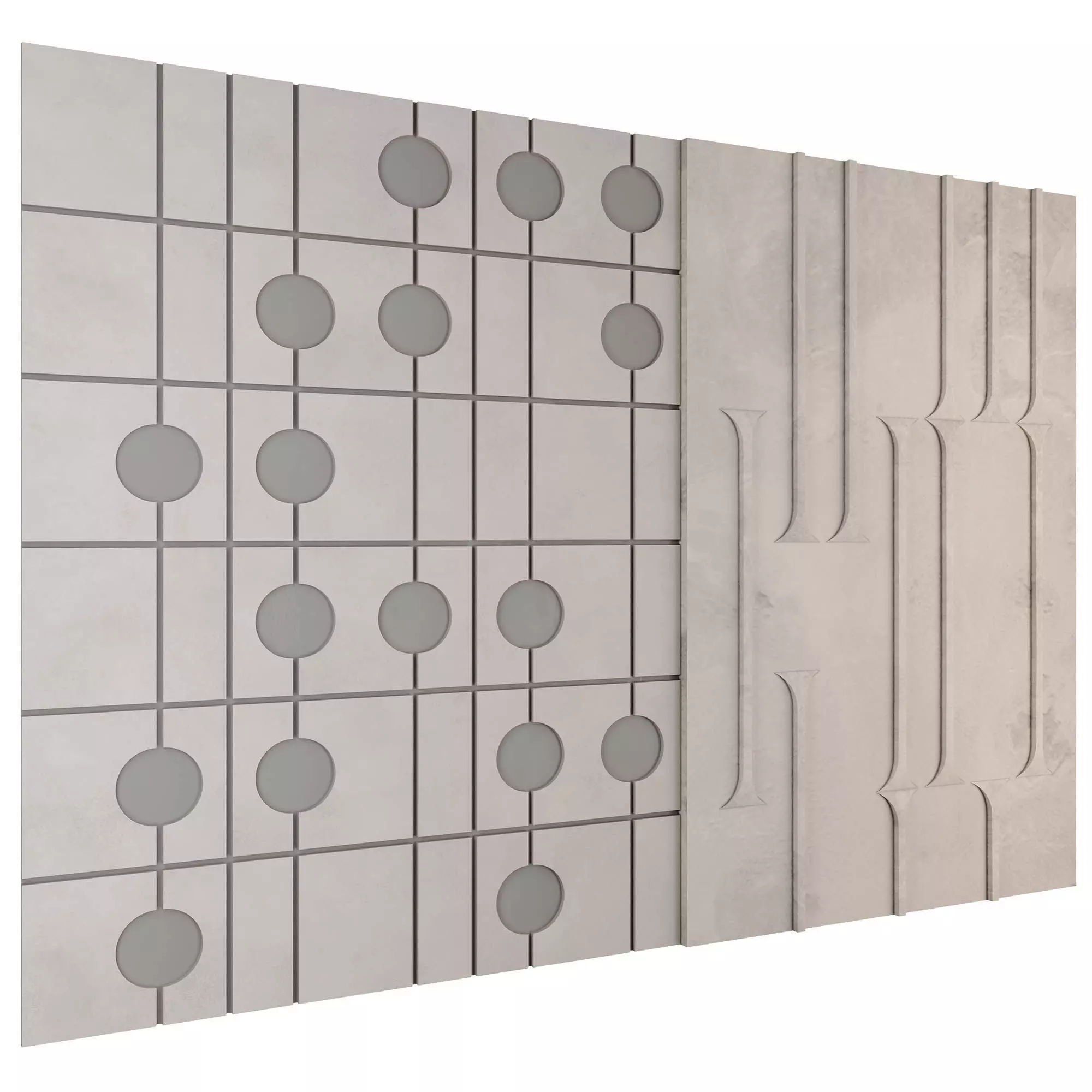 Decorative Wall 3d Panel 03 3D model_2