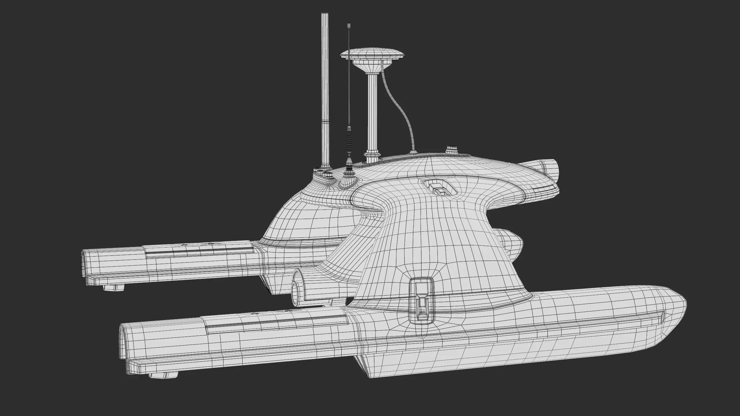 USV Sonobot 5 Surface Drone Military PBR Low-poly 3D model_24