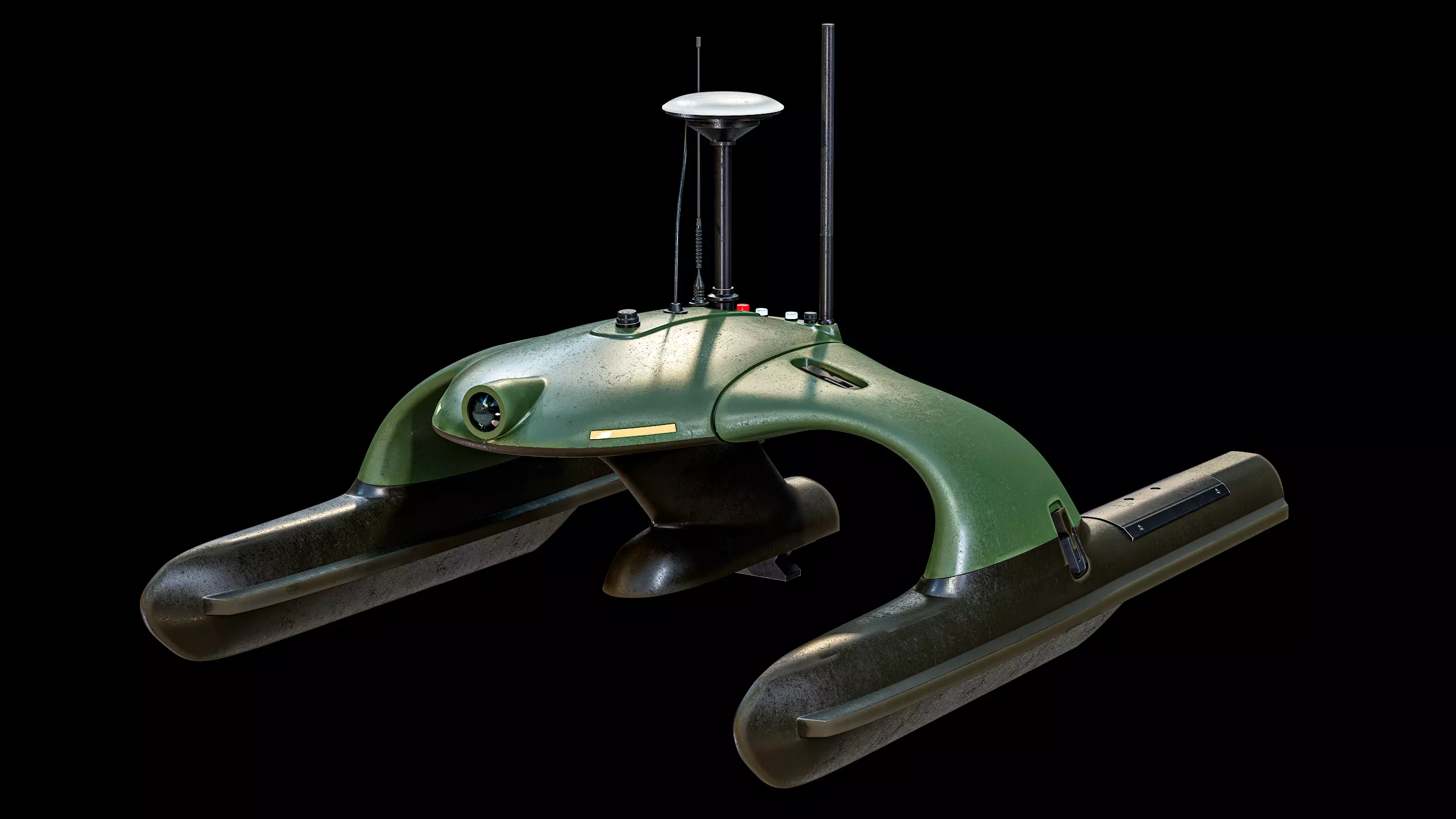 USV Sonobot 5 Surface Drone Military PBR Low-poly 3D model_2