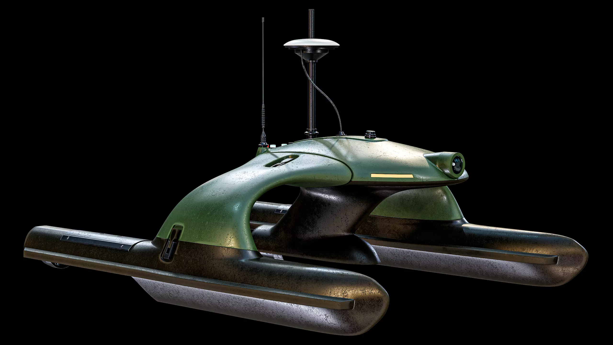 USV Sonobot 5 Surface Drone Military PBR Low-poly 3D model_5