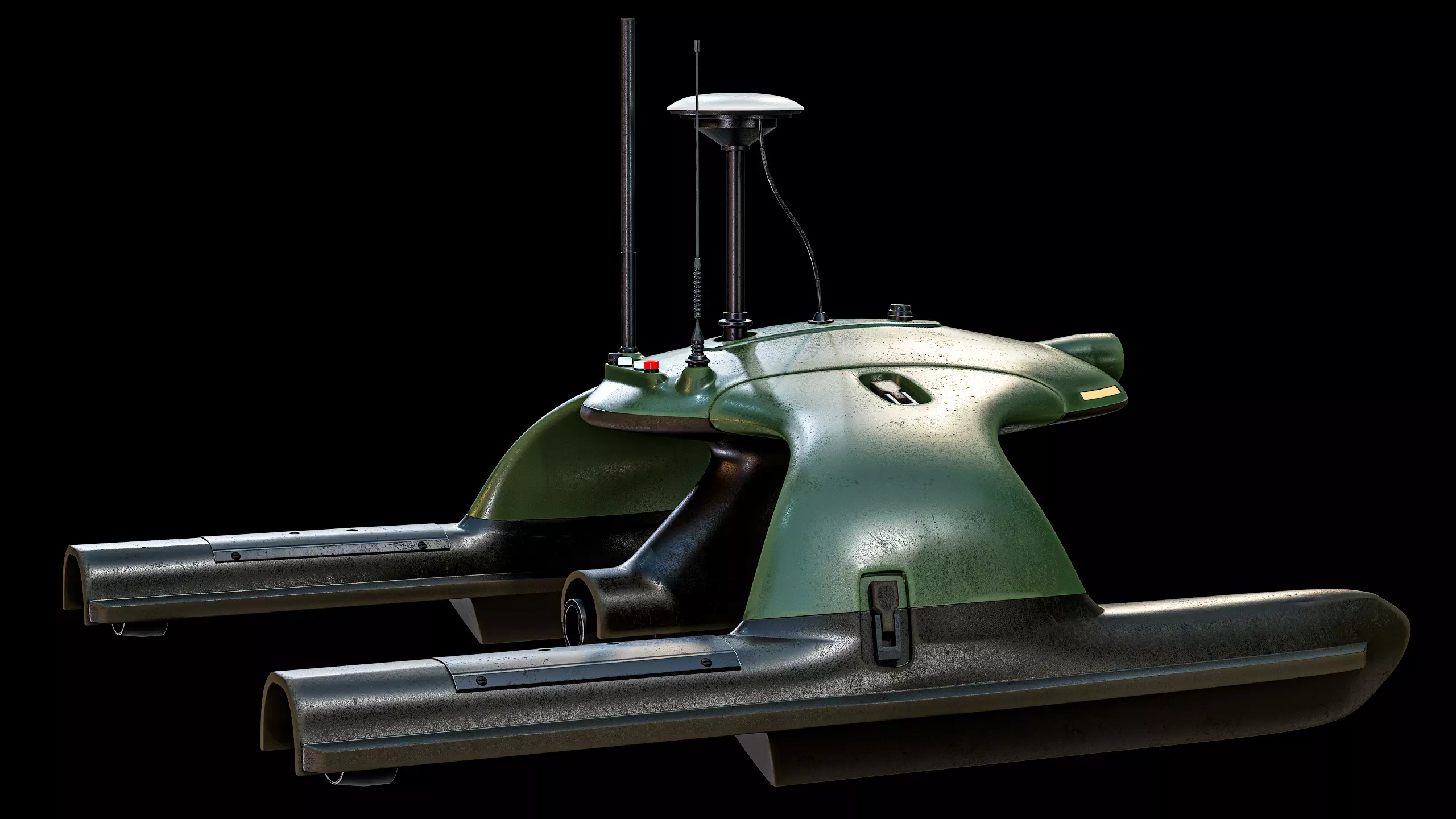 USV Sonobot 5 Surface Drone Military PBR Low-poly 3D model_8