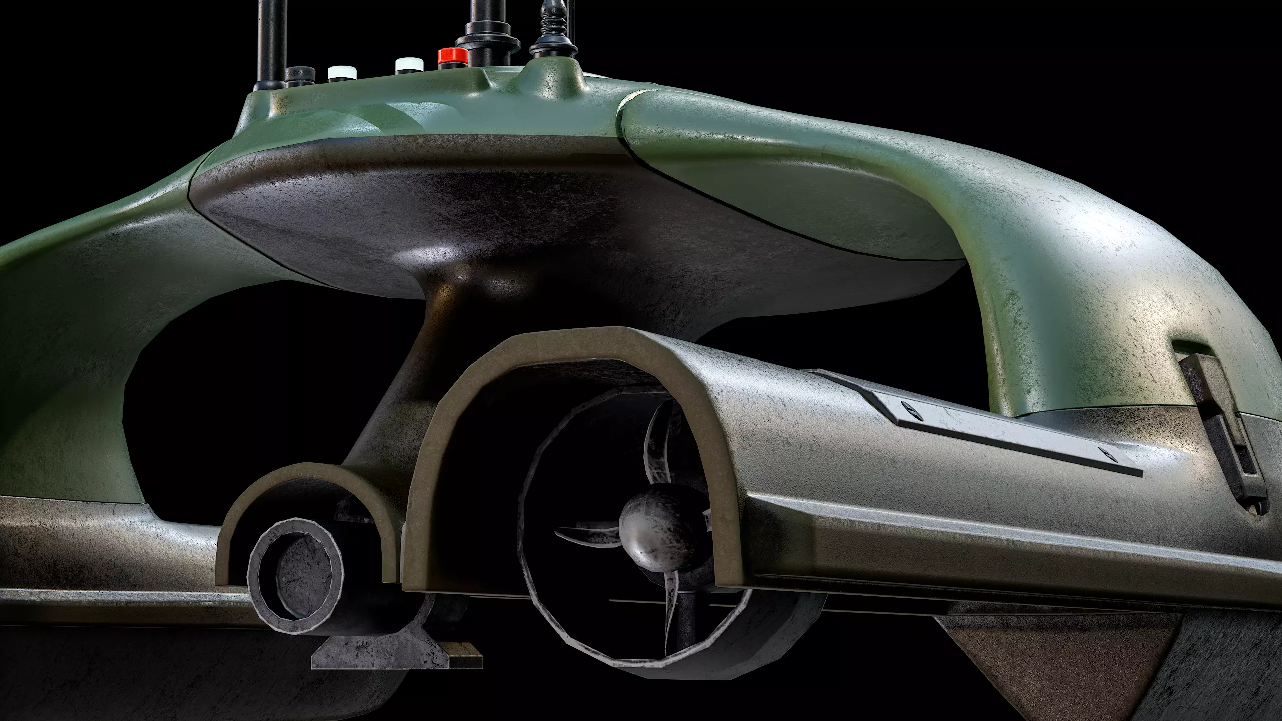 USV Sonobot 5 Surface Drone Military PBR Low-poly 3D model_18