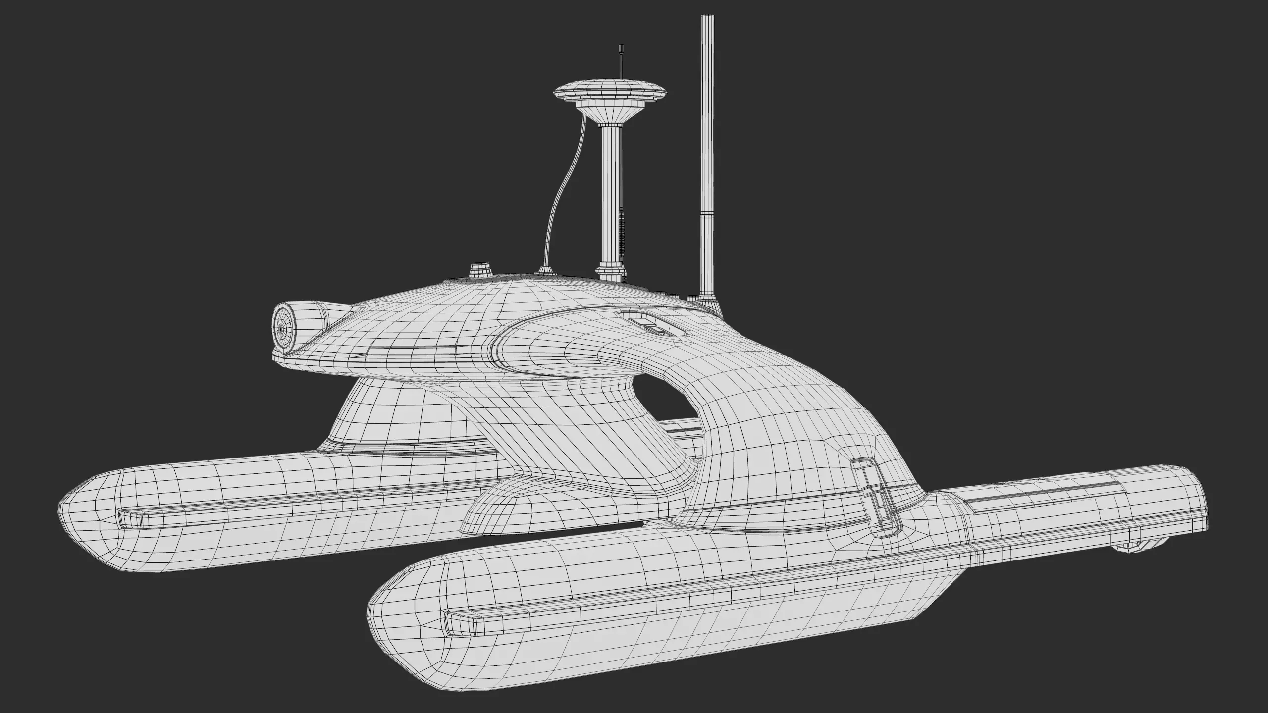 USV Sonobot 5 Surface Drone Military PBR Low-poly 3D model_30