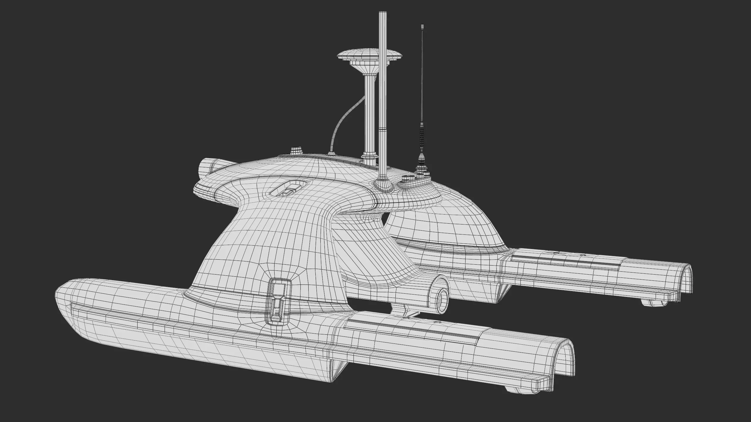 USV Sonobot 5 Surface Drone Military PBR Low-poly 3D model_28