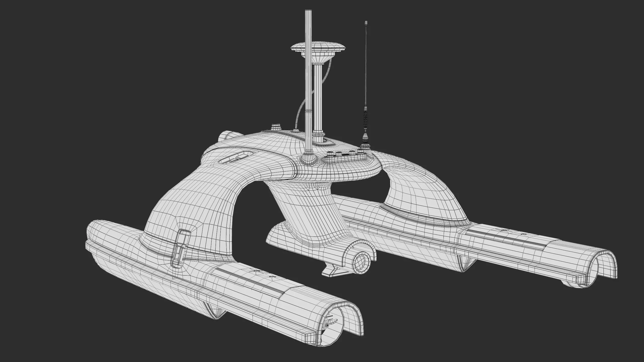 USV Sonobot 5 Surface Drone Military PBR Low-poly 3D model_27