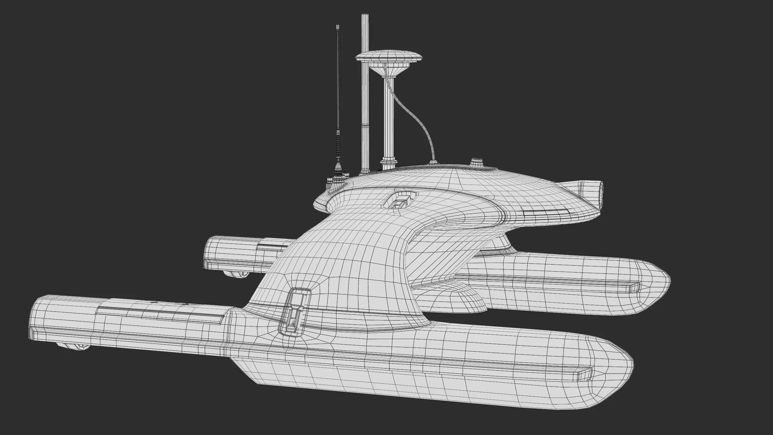 USV Sonobot 5 Surface Drone Military PBR Low-poly 3D model_23