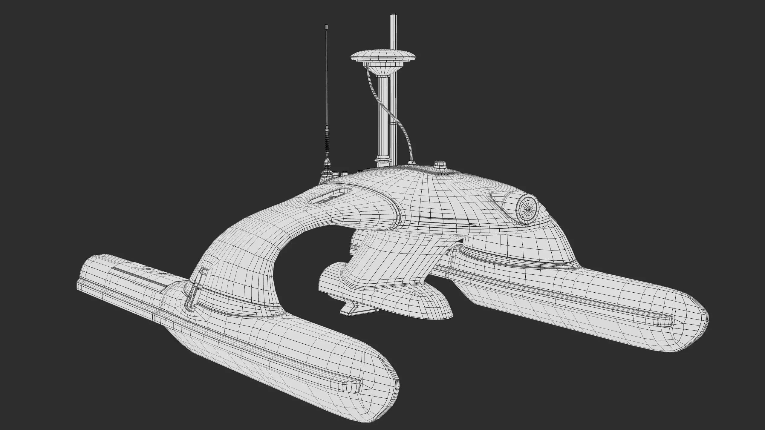 USV Sonobot 5 Surface Drone Military PBR Low-poly 3D model_22