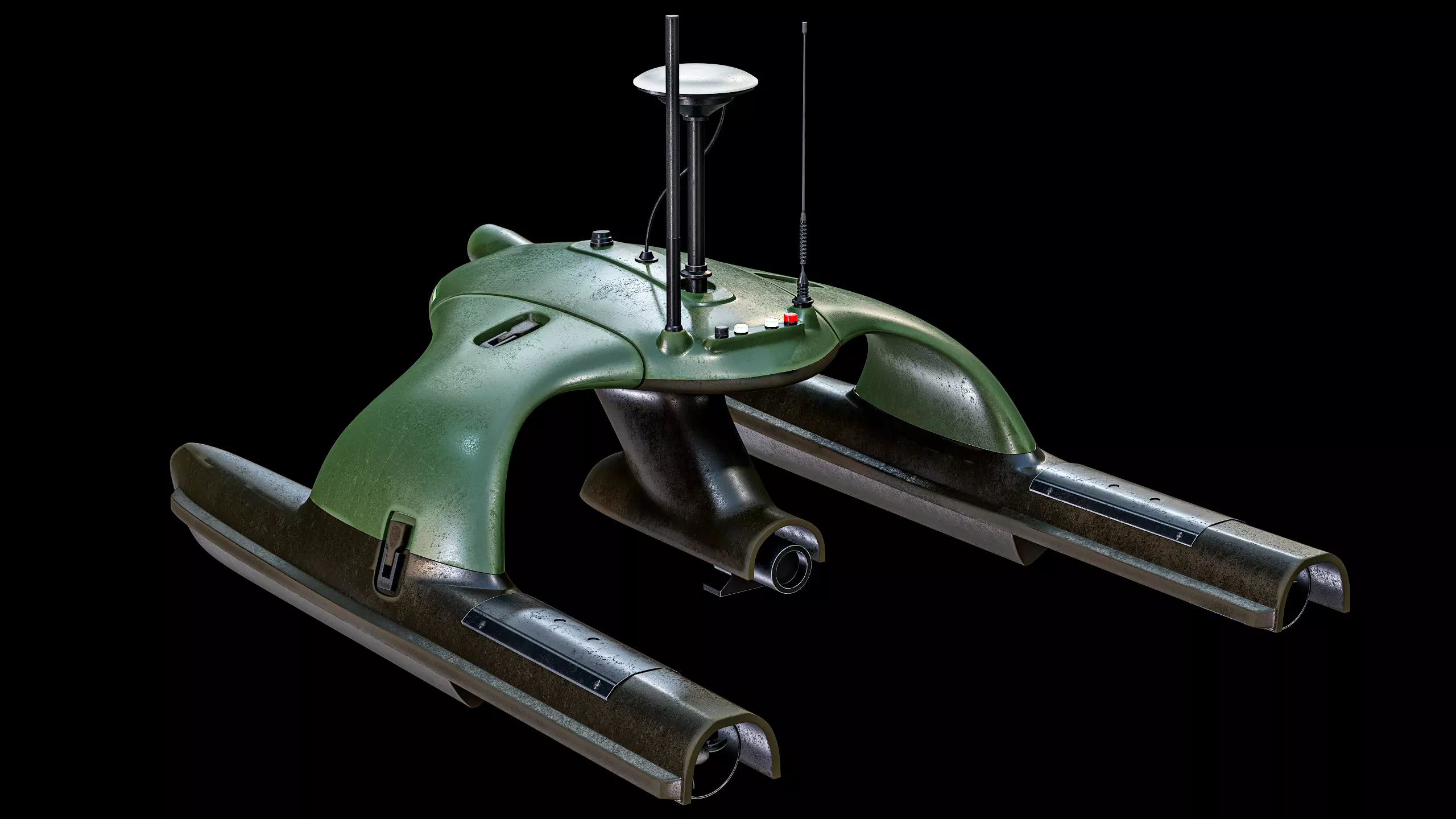 USV Sonobot 5 Surface Drone Military PBR Low-poly 3D model_12