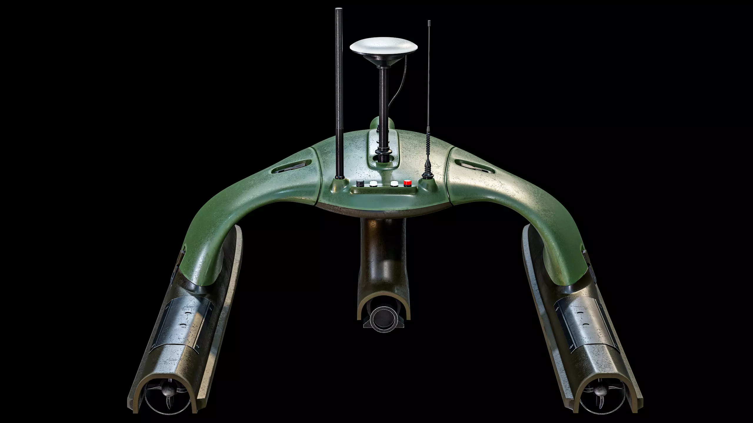 USV Sonobot 5 Surface Drone Military PBR Low-poly 3D model_11