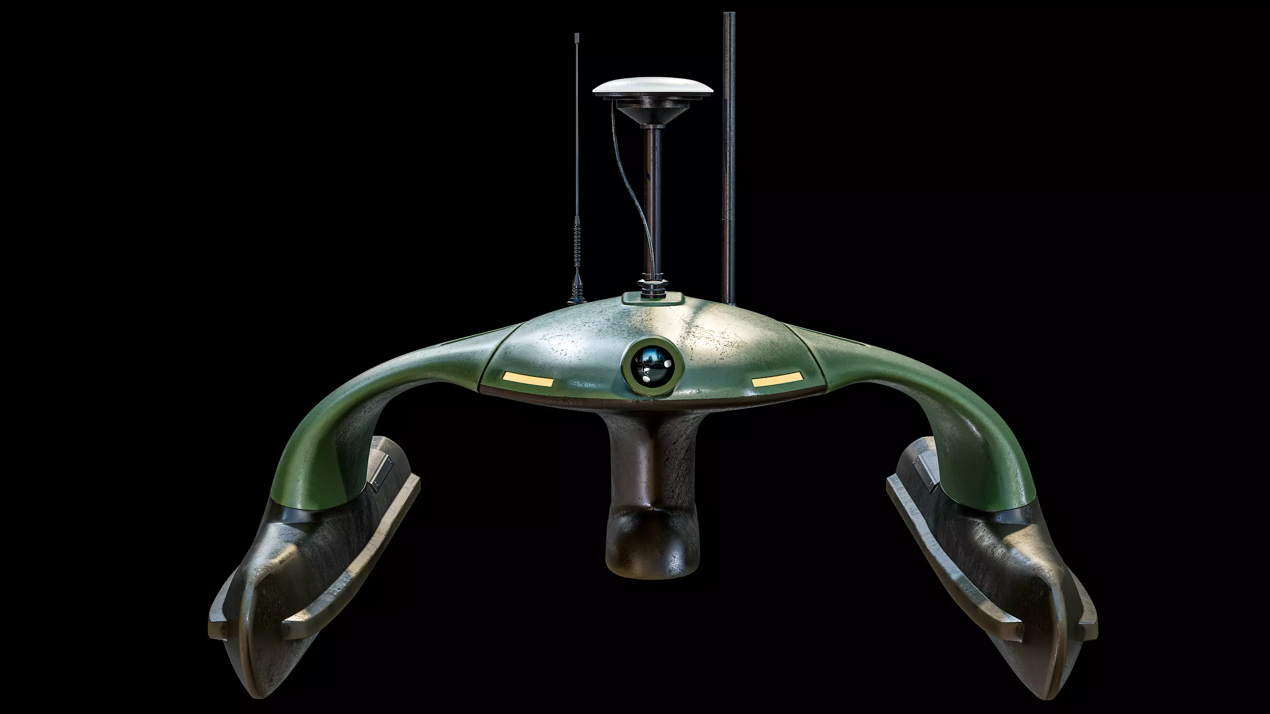 USV Sonobot 5 Surface Drone Military PBR Low-poly 3D model_3