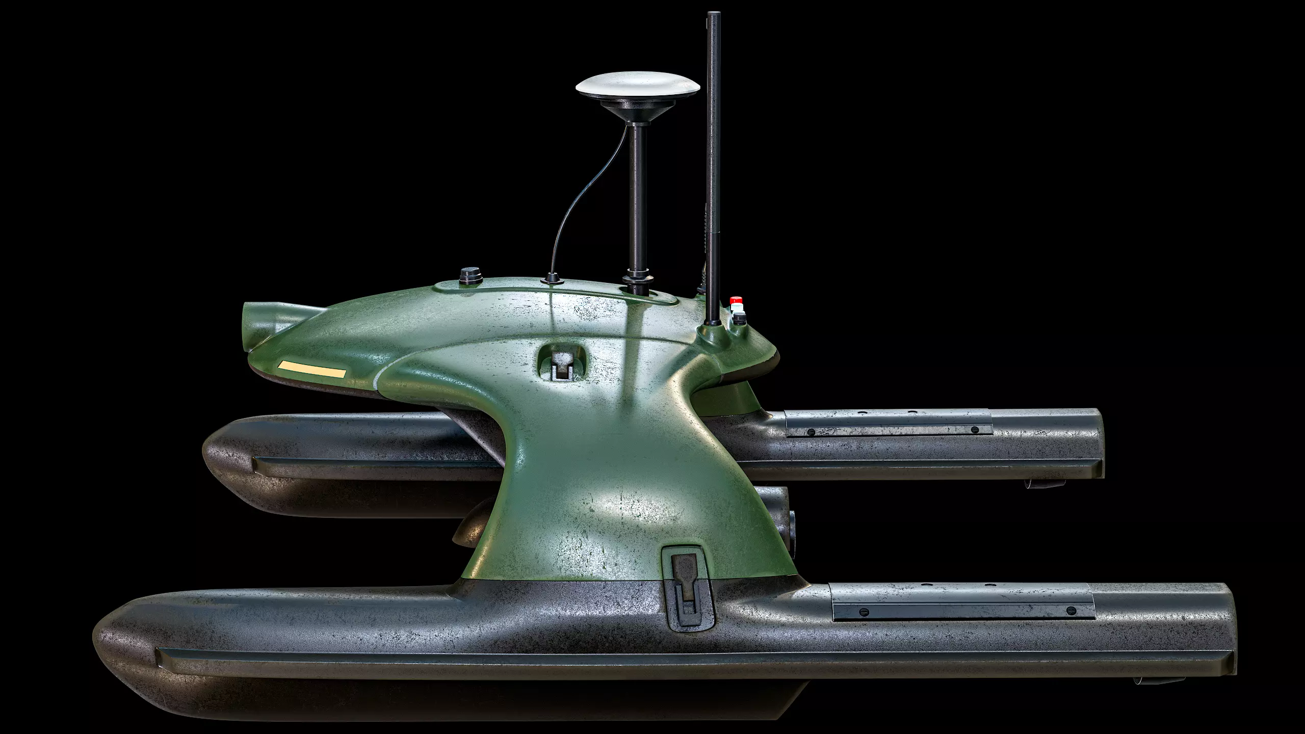 USV Sonobot 5 Surface Drone Military PBR Low-poly 3D model_14