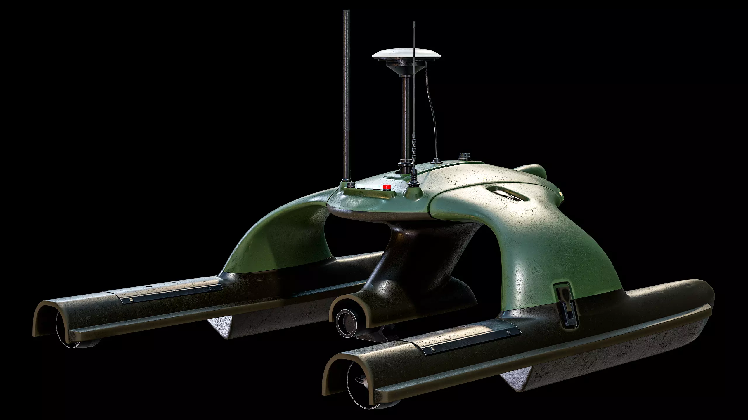 USV Sonobot 5 Surface Drone Military PBR Low-poly 3D model_9