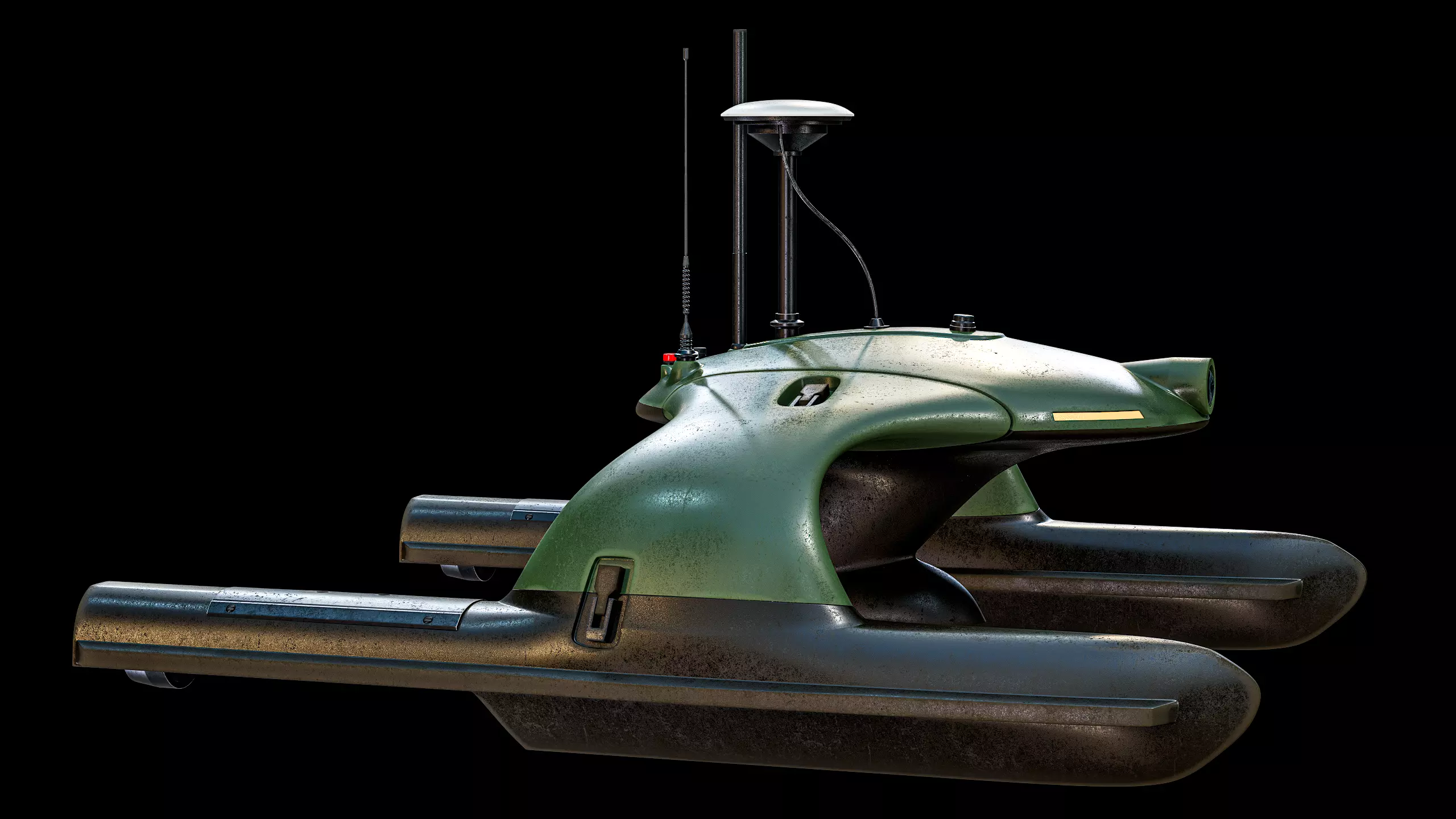 USV Sonobot 5 Surface Drone Military PBR Low-poly 3D model_6