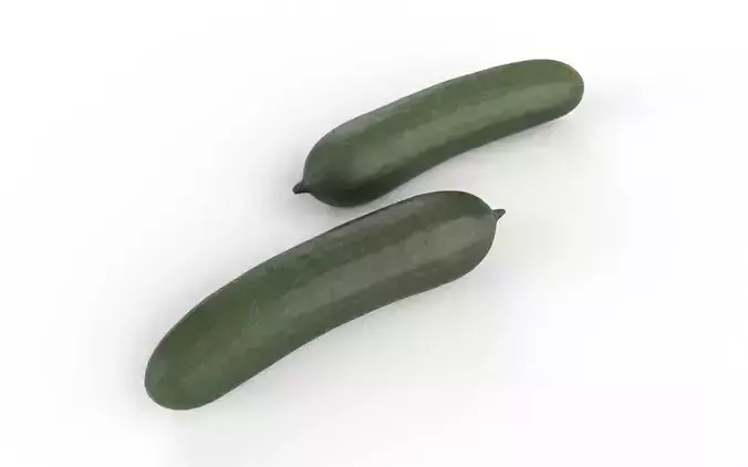 Cucumber M10 Low-poly 3D model 6