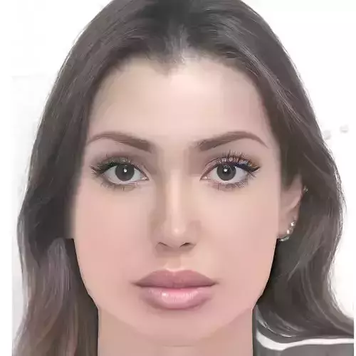 Bianca Censori Head - No Hair - Low poly head for game