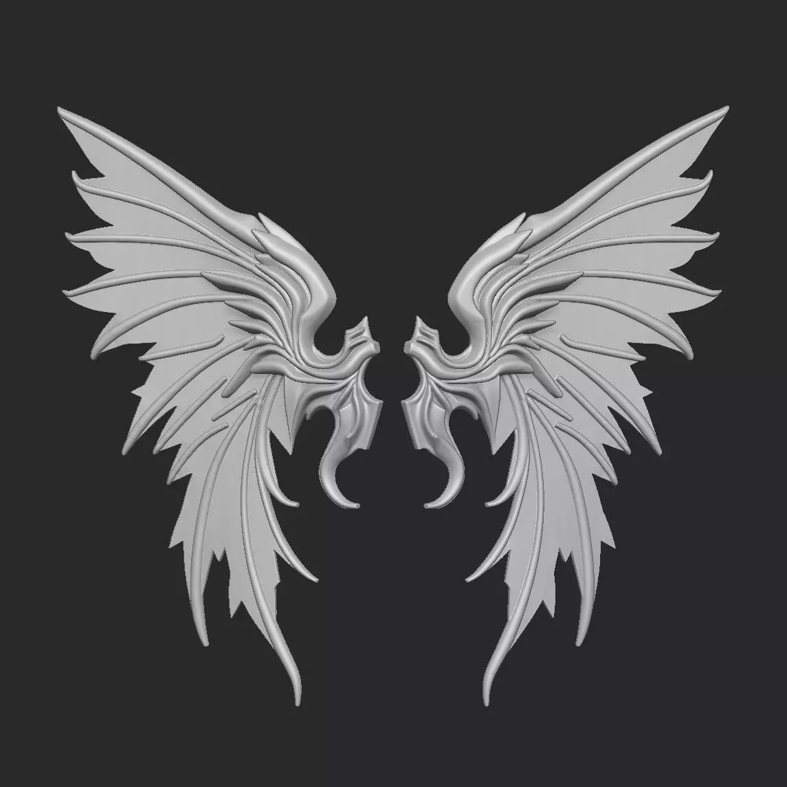 wings 3D print model_1