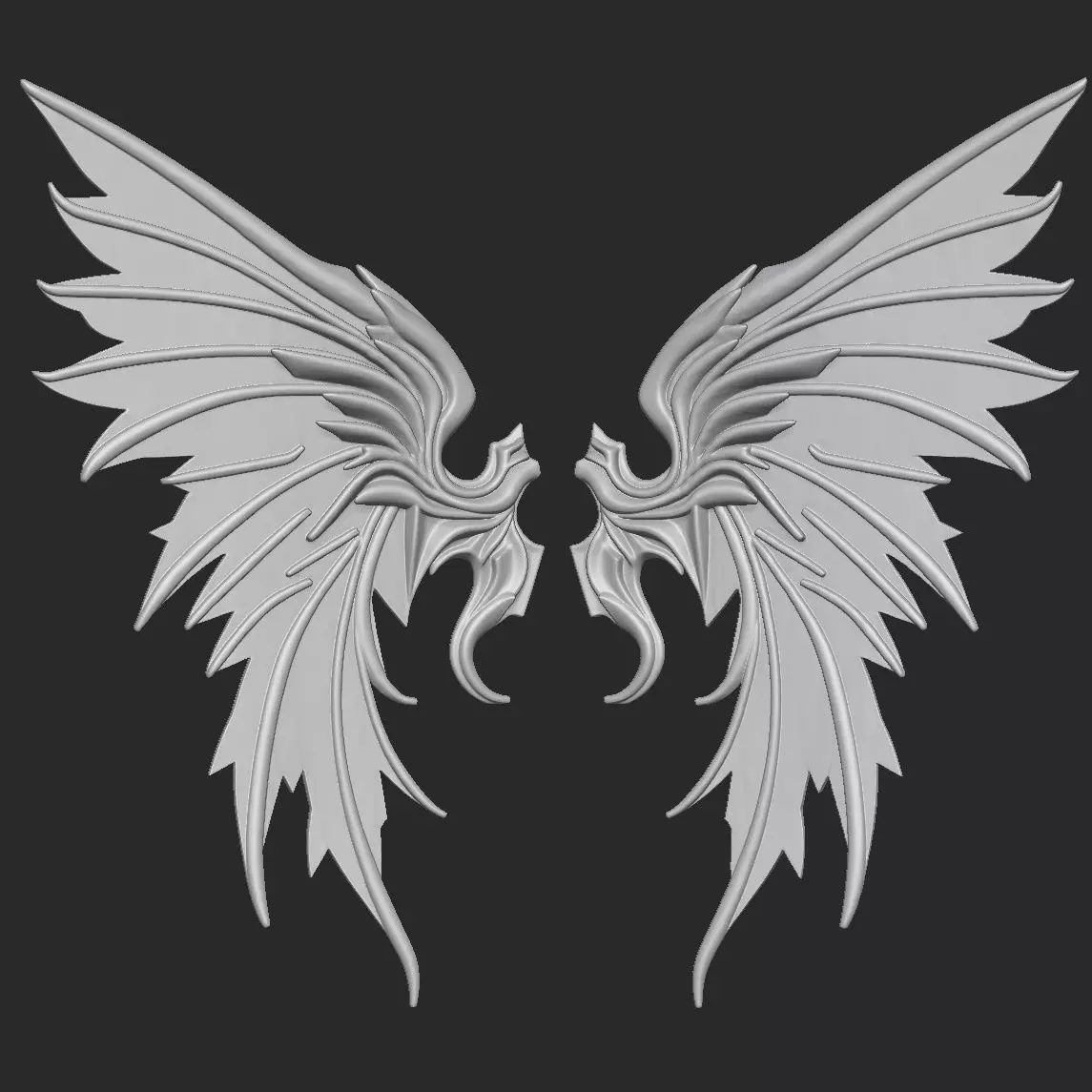 wings 3D print model_0