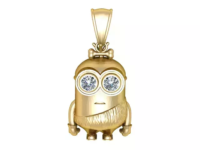 Golden Minion Pendant 3D Printable Model