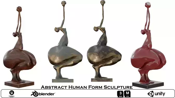 Abstract Human Form Sculpture