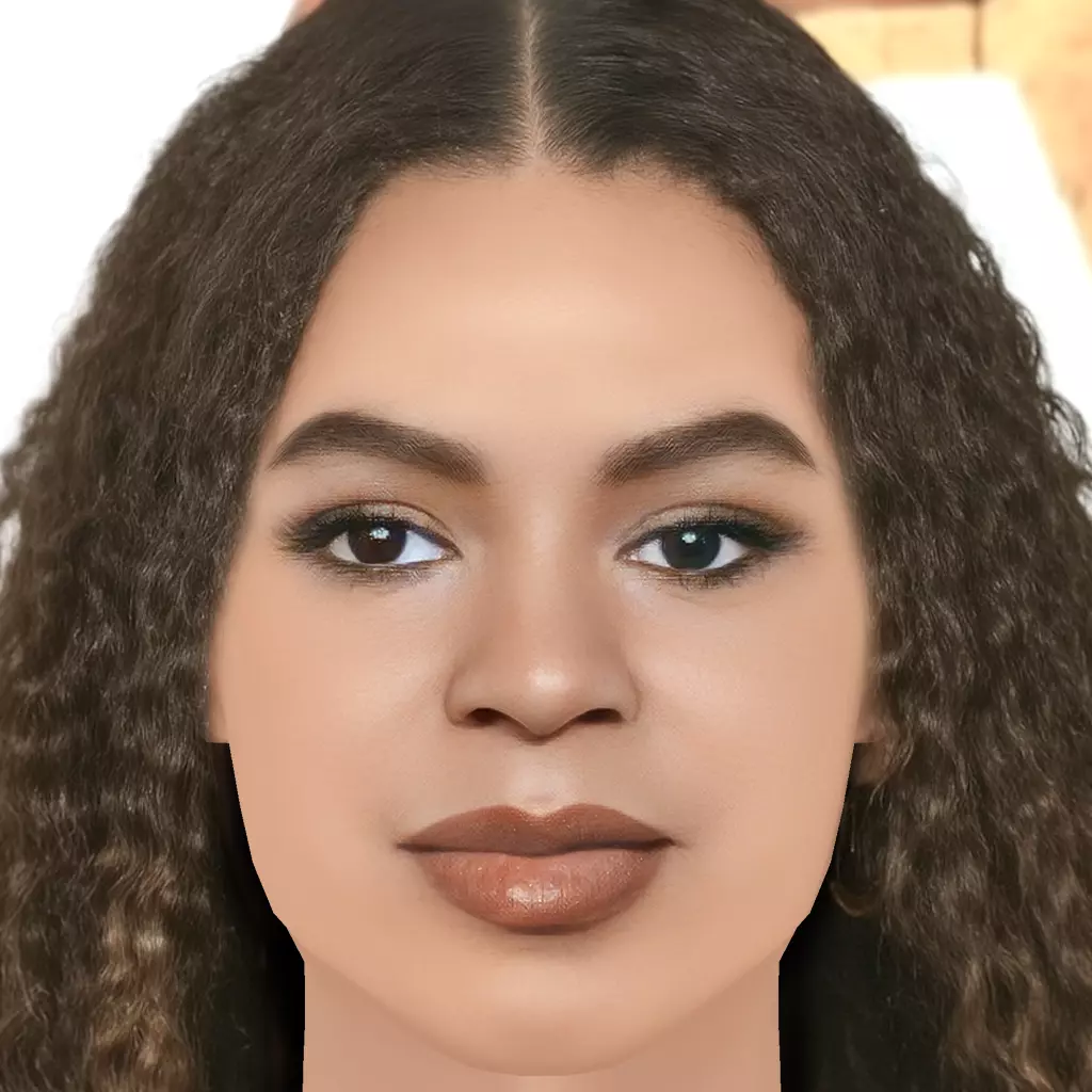 Blue Ivy Carter Head - No Hair - Low poly head for game Low-poly 3D model