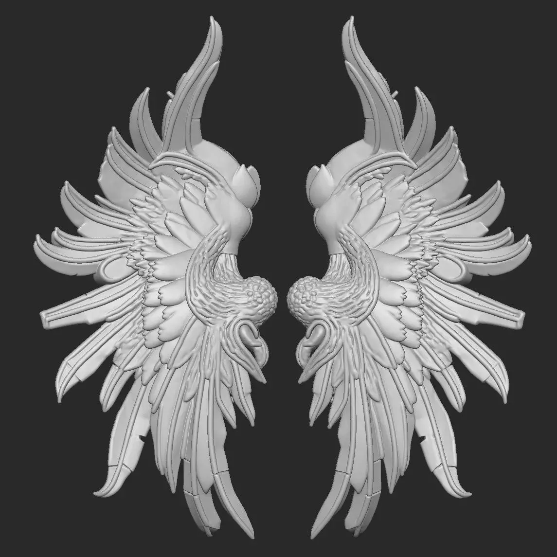 wings 3D print model_0