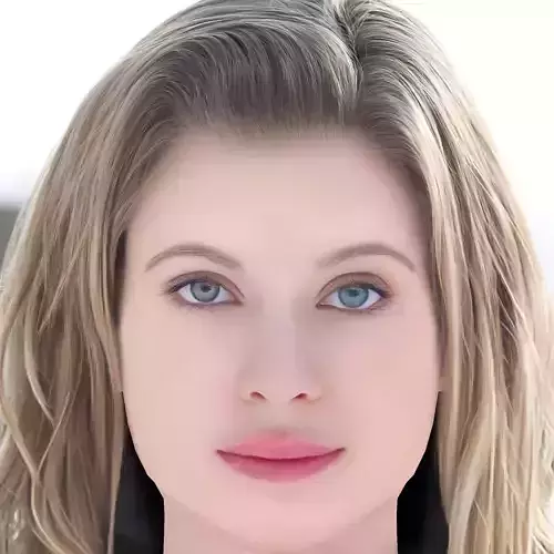 Bonnie Piesse Head - No Hair - Low poly head for game