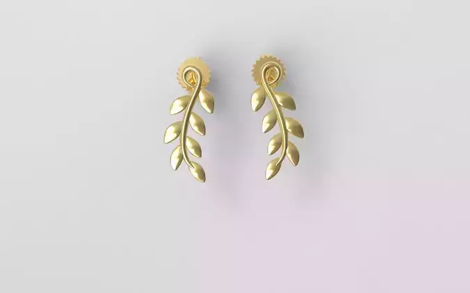Olive Leaf Earrings