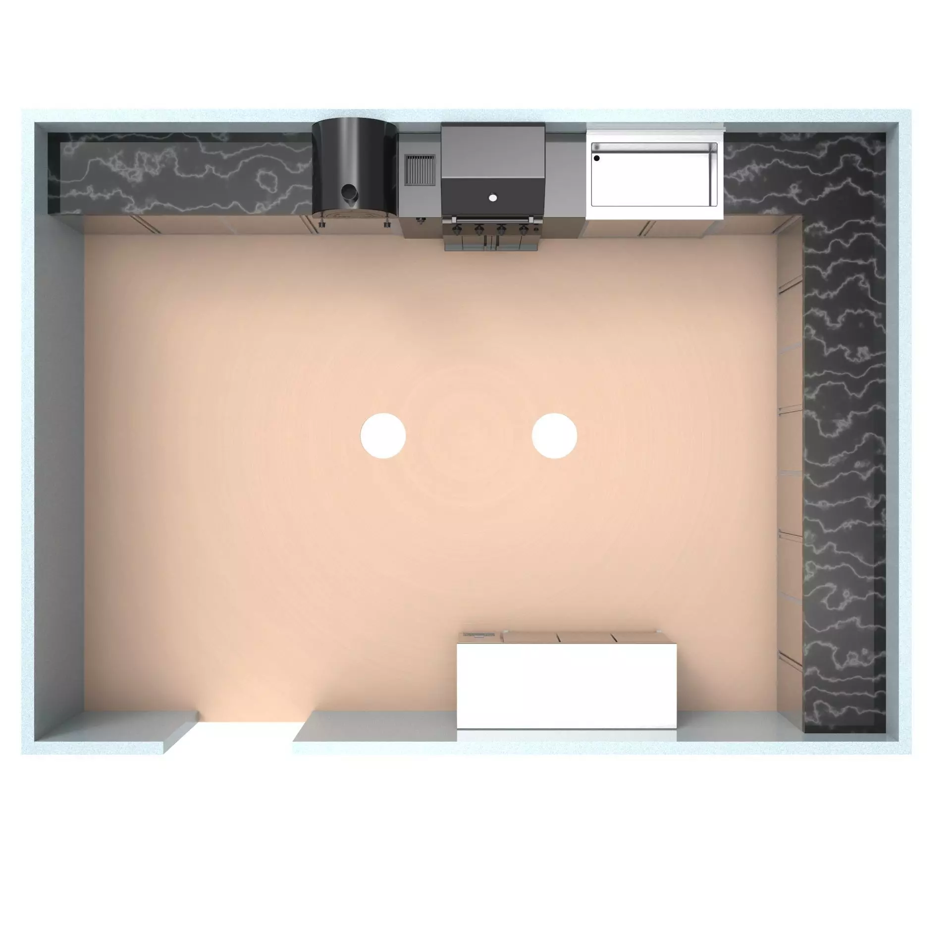 OUT DOOR KITCHEN 87  -BBQ 3D model_4