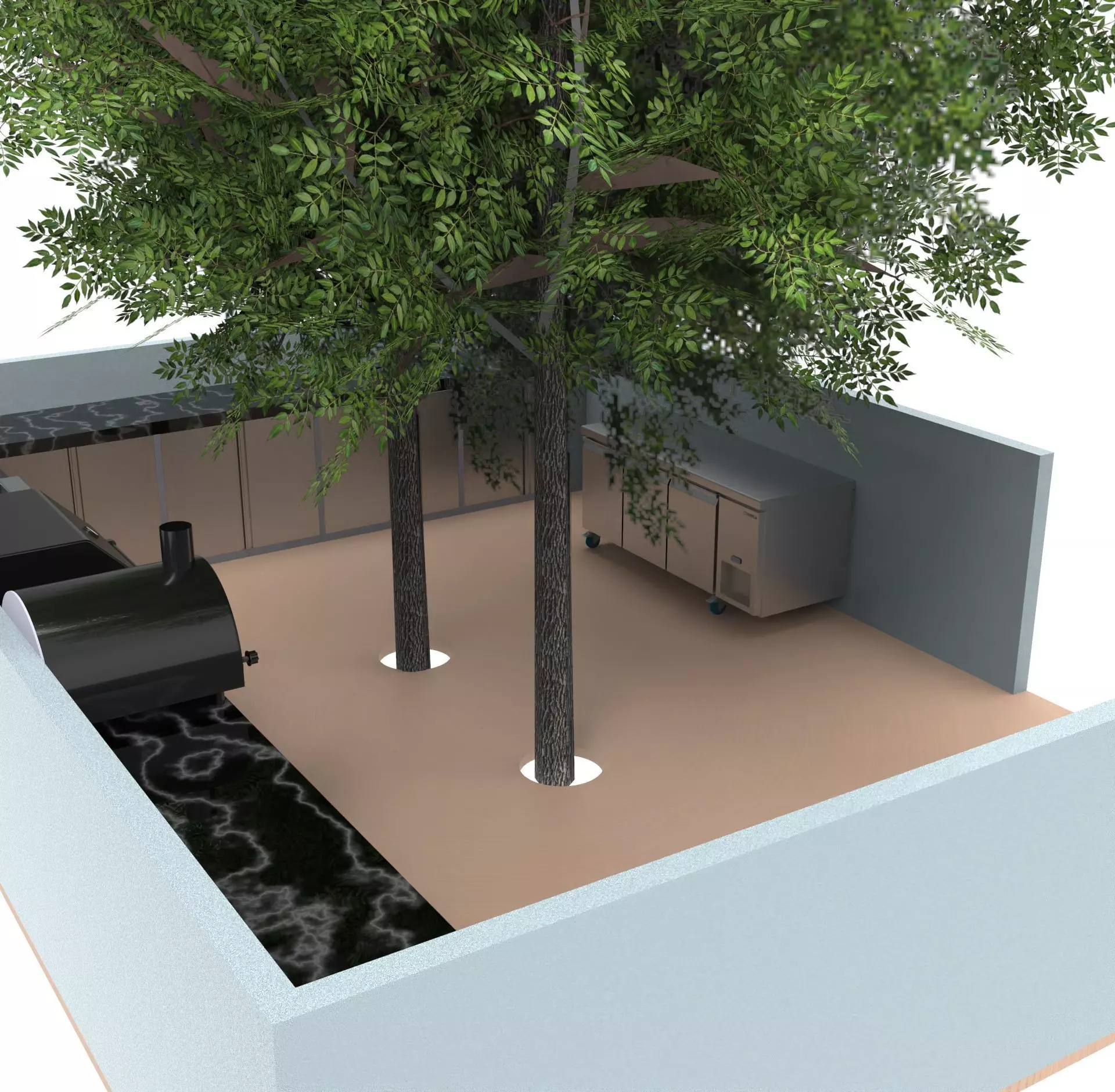 OUT DOOR KITCHEN 87  -BBQ 3D model_2