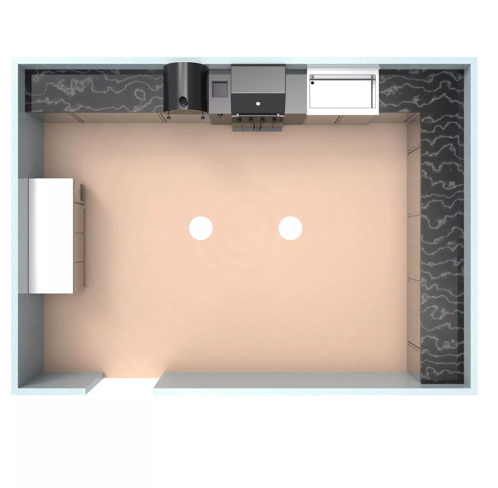 OUT DOOR KITCHEN 87  -BBQ 3D model_3