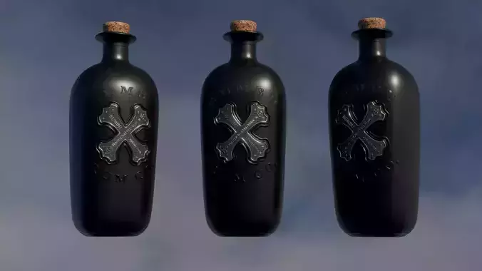 Bumbu XO Rum Realistic 3D Model