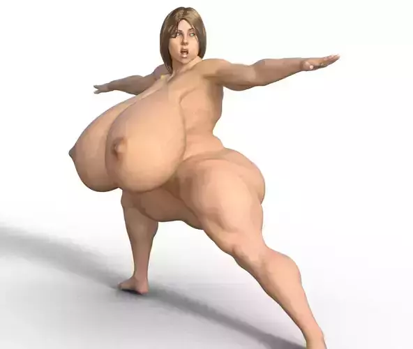 bbw big boobs yoga pose