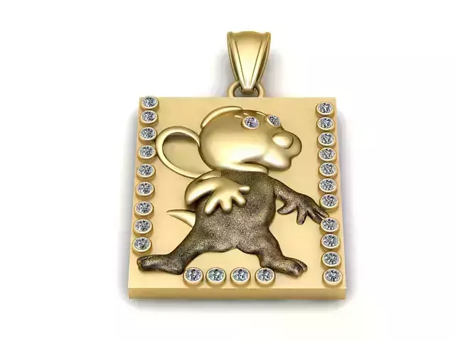  MOUSE PENDANT 3D PRINTABLE MODEL