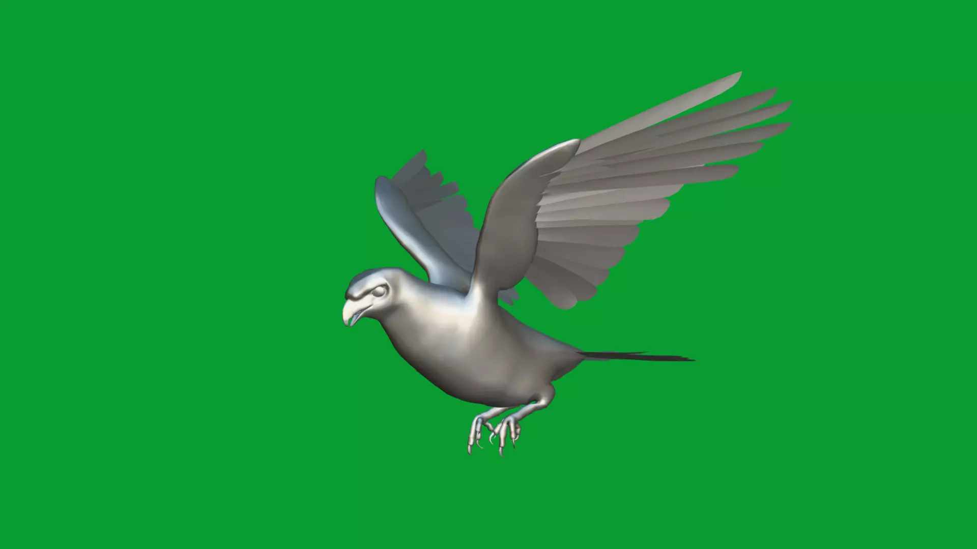 Eurasian Goshawk Bird Low-poly 3D model_39