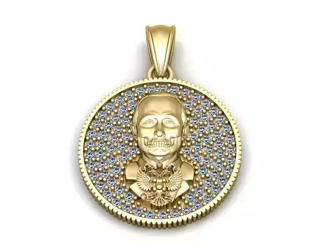 Man Diamond Pendant 3D Printable Model 3D print model