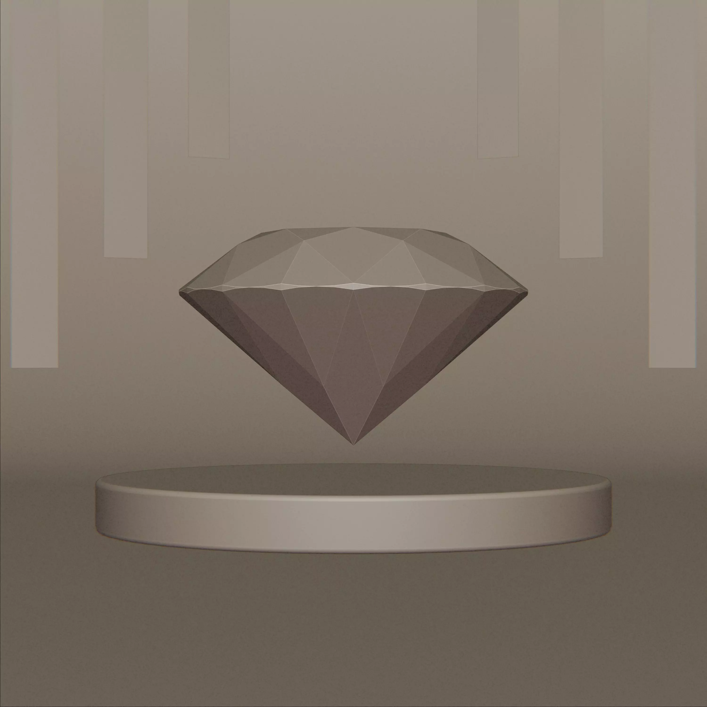 Premium 3D Diamond Jewelry Product Visualization Render 3D model_2