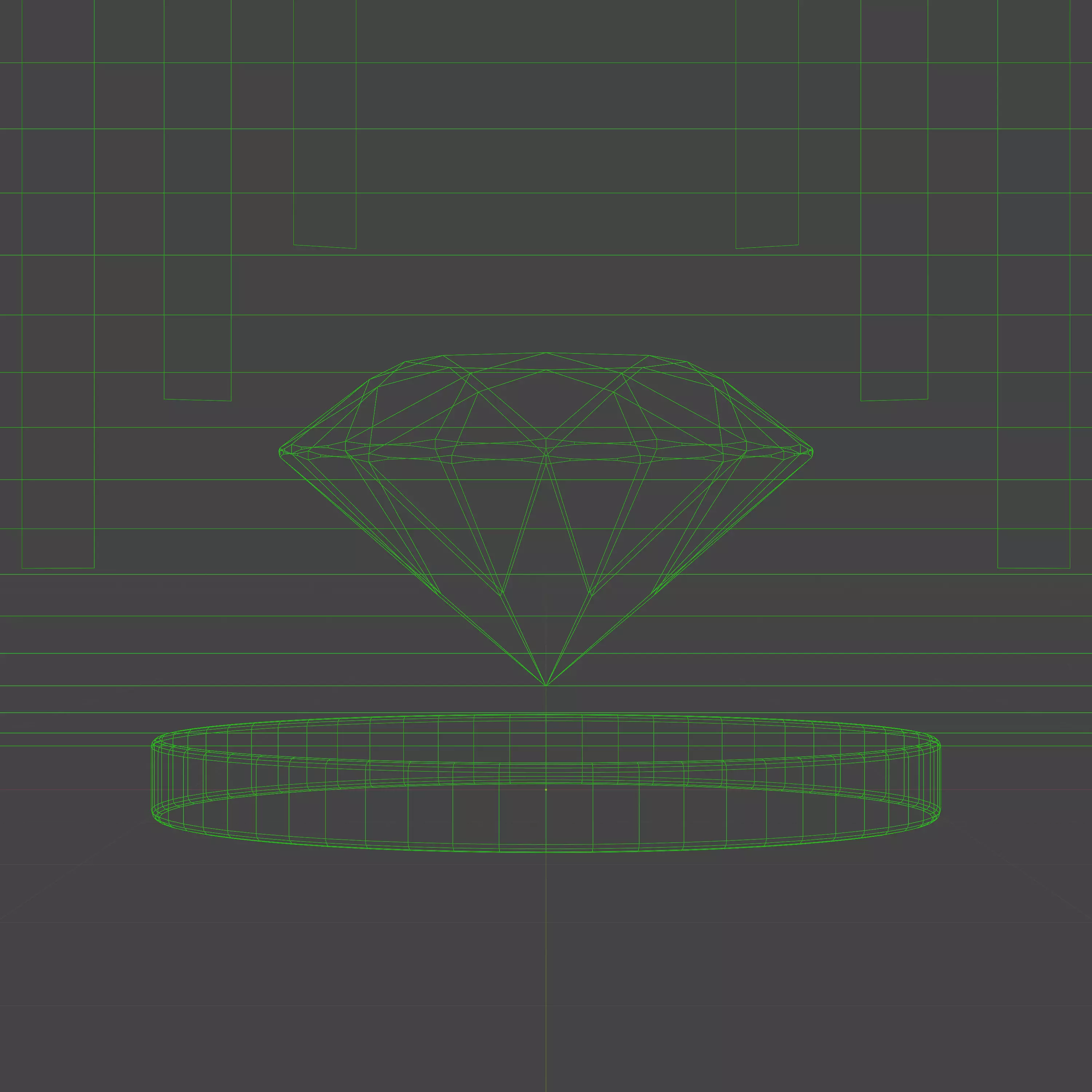 Premium 3D Diamond Jewelry Product Visualization Render 3D model_3