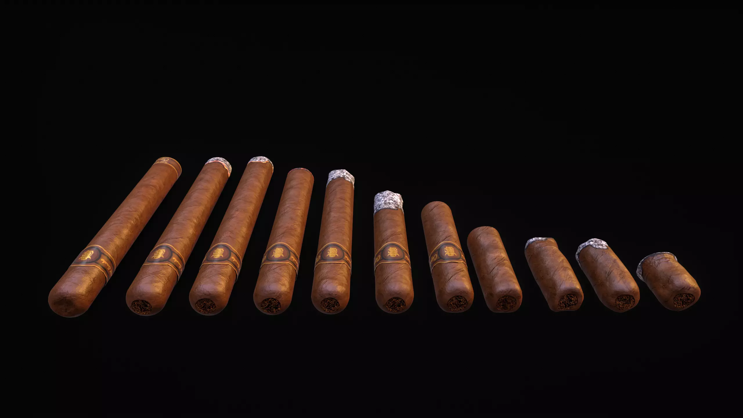 Smoking Set-01 Low-poly 3D model_23