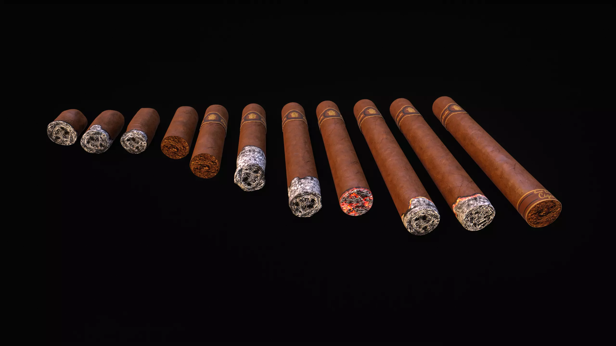 Smoking Set-01 Low-poly 3D model_22