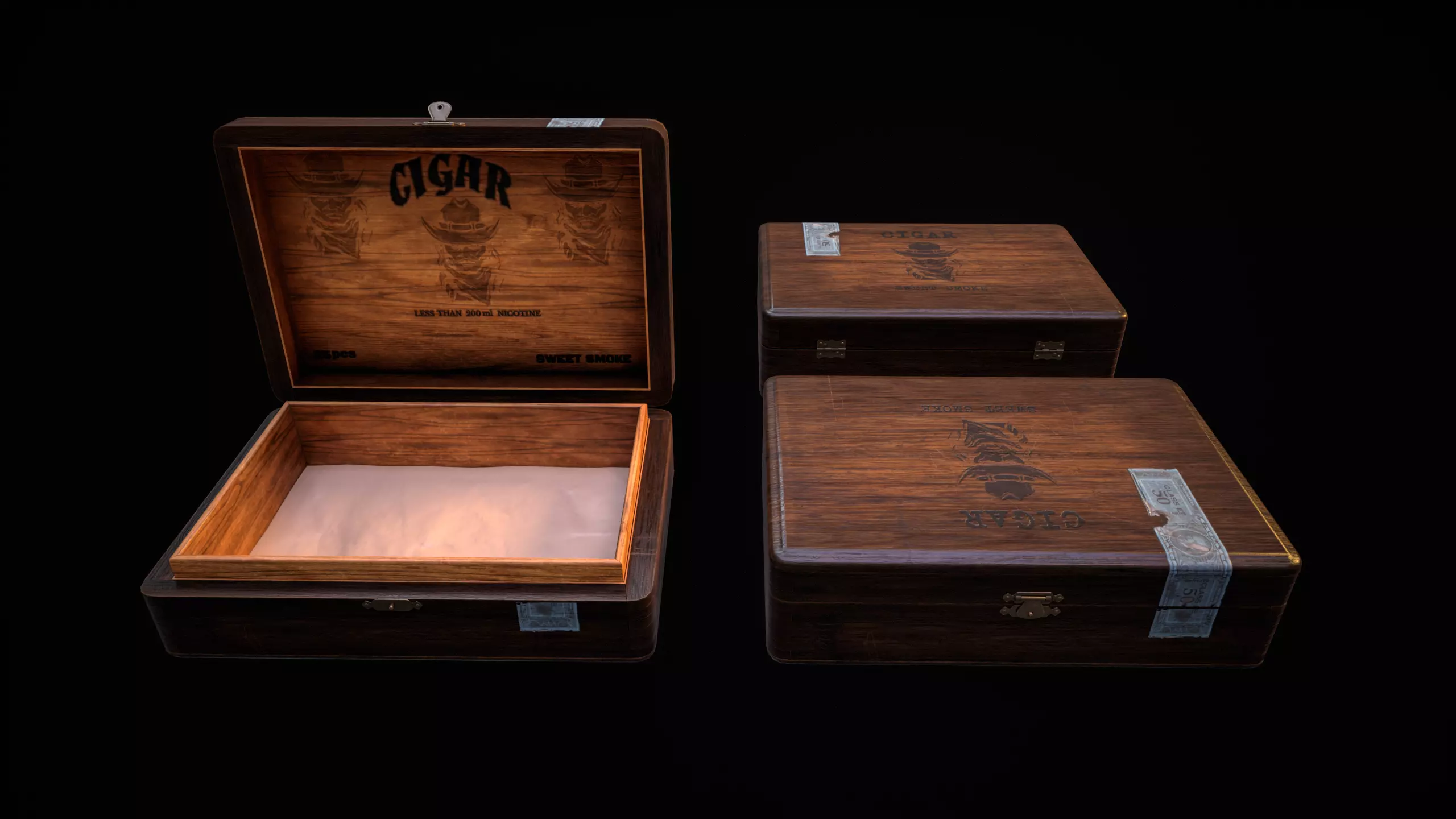 Smoking Set-01 Low-poly 3D model_17