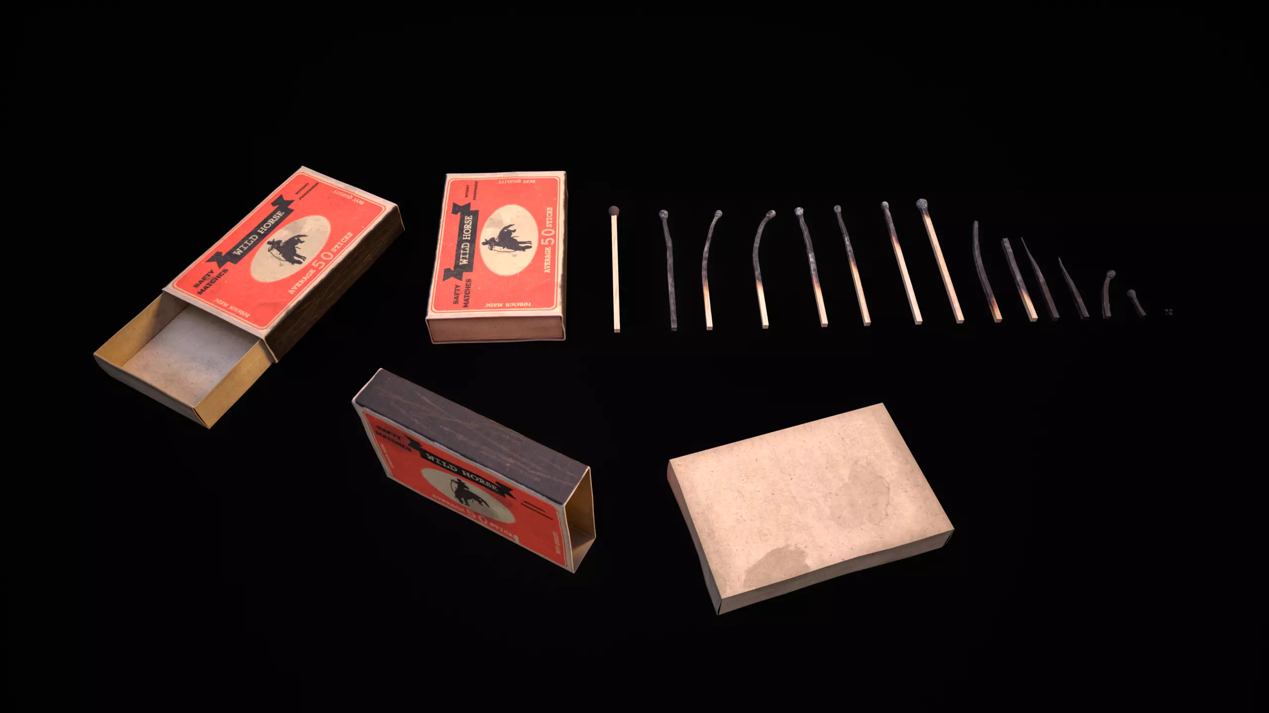 Smoking Set-01 Low-poly 3D model_20