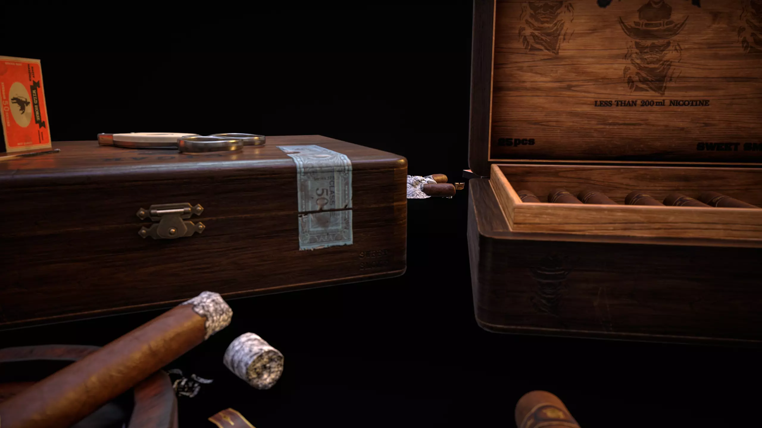 Smoking Set-01 Low-poly 3D model_8