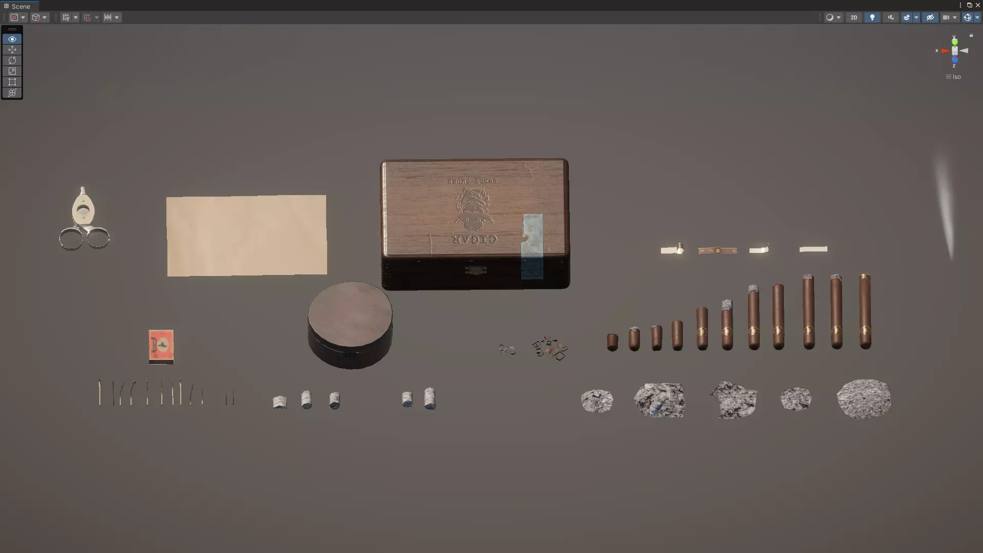 Smoking Set-01 Low-poly 3D model_25