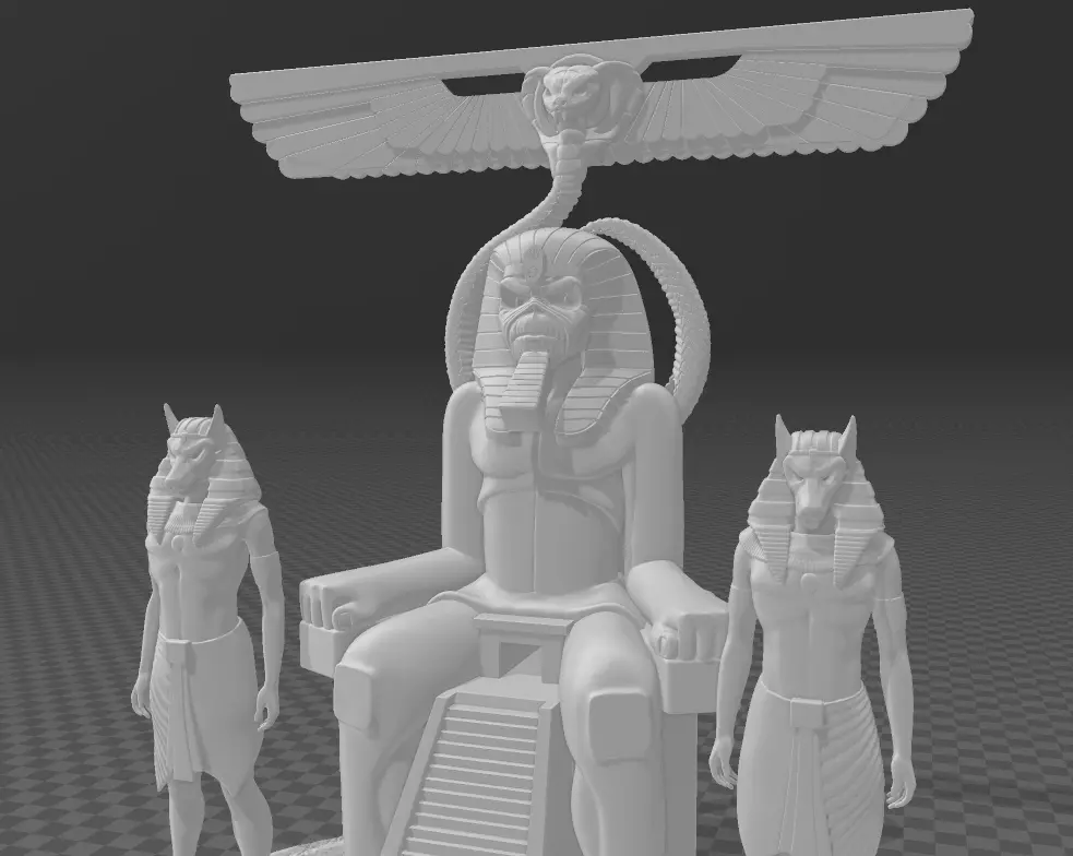 DIORAMA POWERSLAVE PHARAOH 3D print model_3